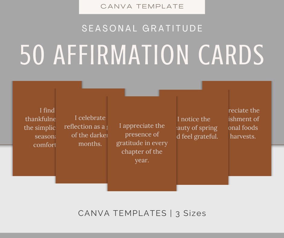 Seasonal Gratitude | Content & Journal Bundle