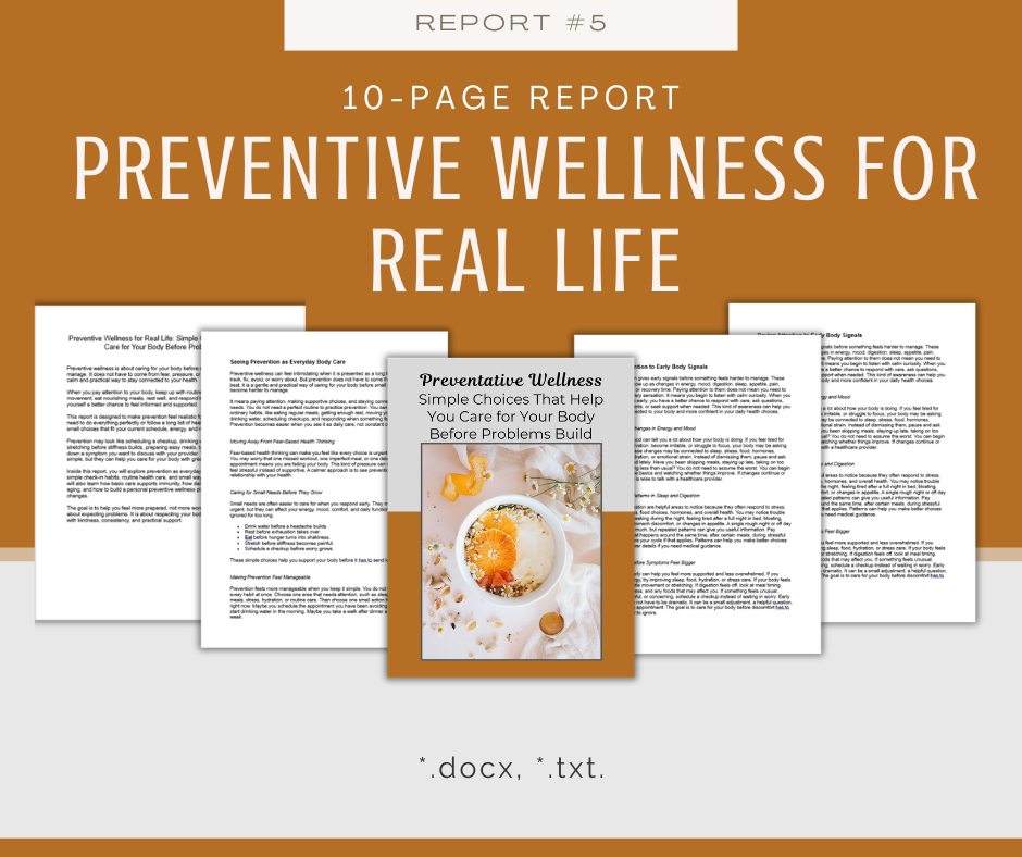 Longevity Habits and Preventative Wellness | 5 Report Bundle