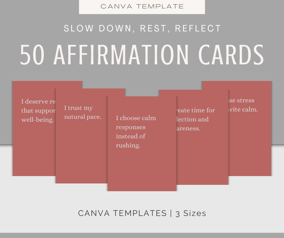 Slow Down, Rest, Reflect | Content & Journal Bundle