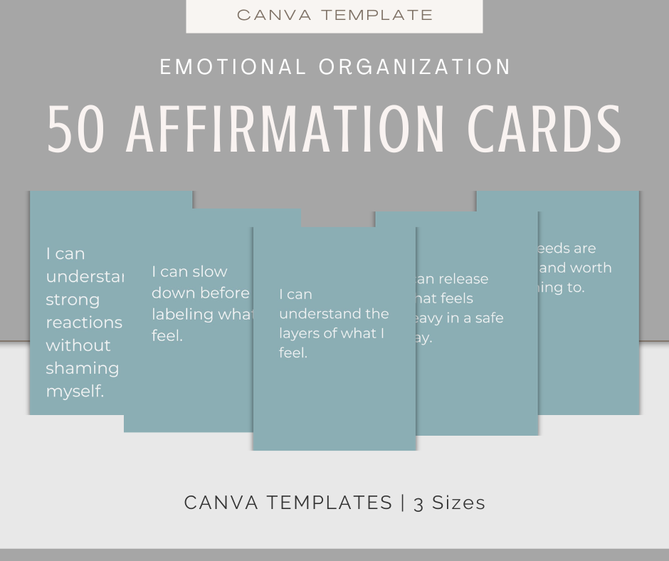 Emotional Organization | Content & Journal Bundle