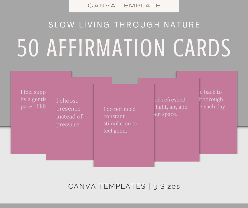 Slow Living Through Nature | Content & Journal Bundle
