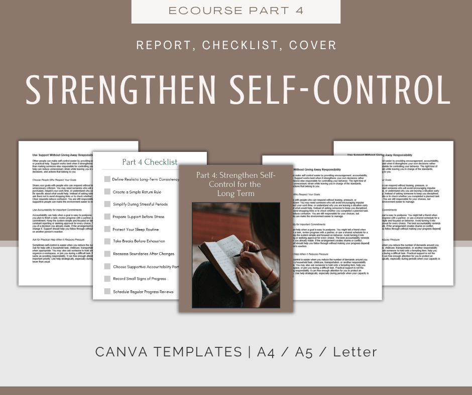Self-Control | MEGA Content and Templates Bundle