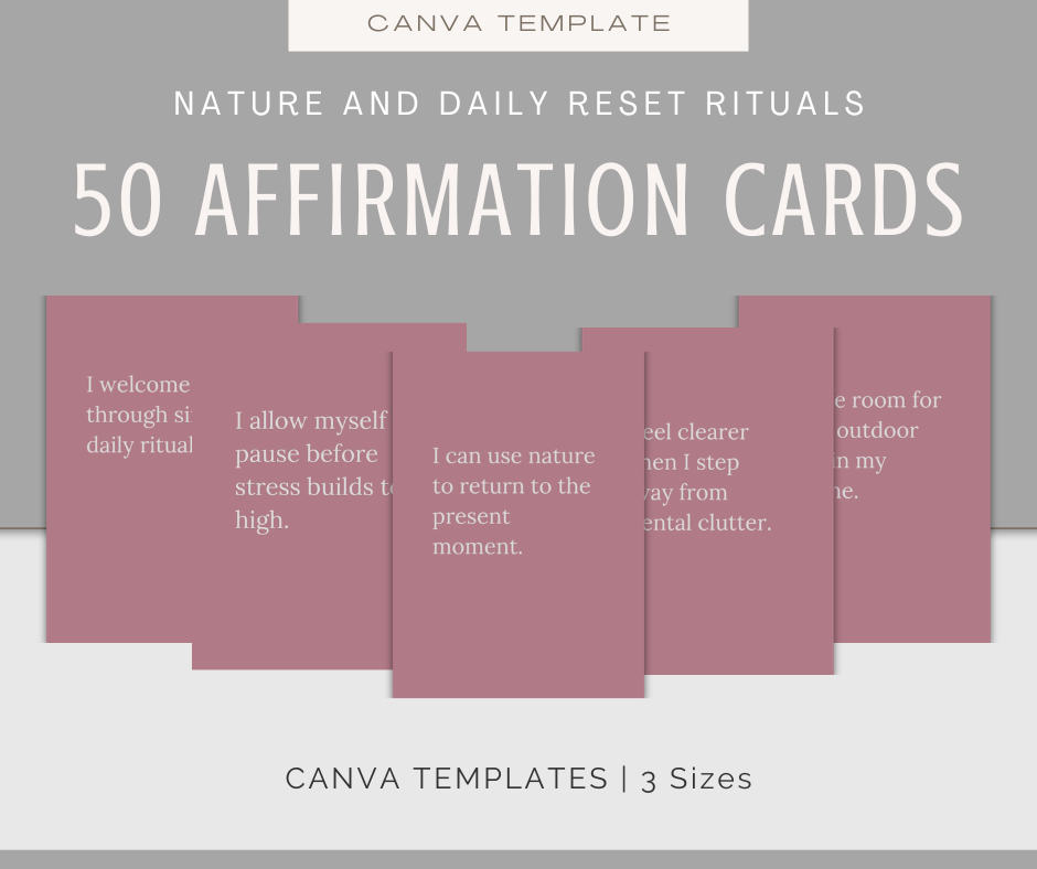 Nature and Daily Reset Rituals | Content & Journal Bundle