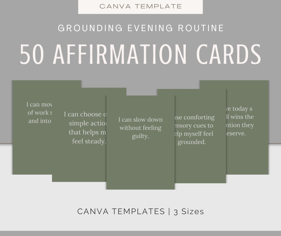 Grounding Evening Routine | Content & Journal Bundle