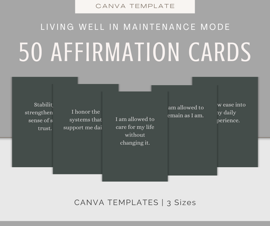 Living Well in Maintenance Mode | Content & Journal Bundle