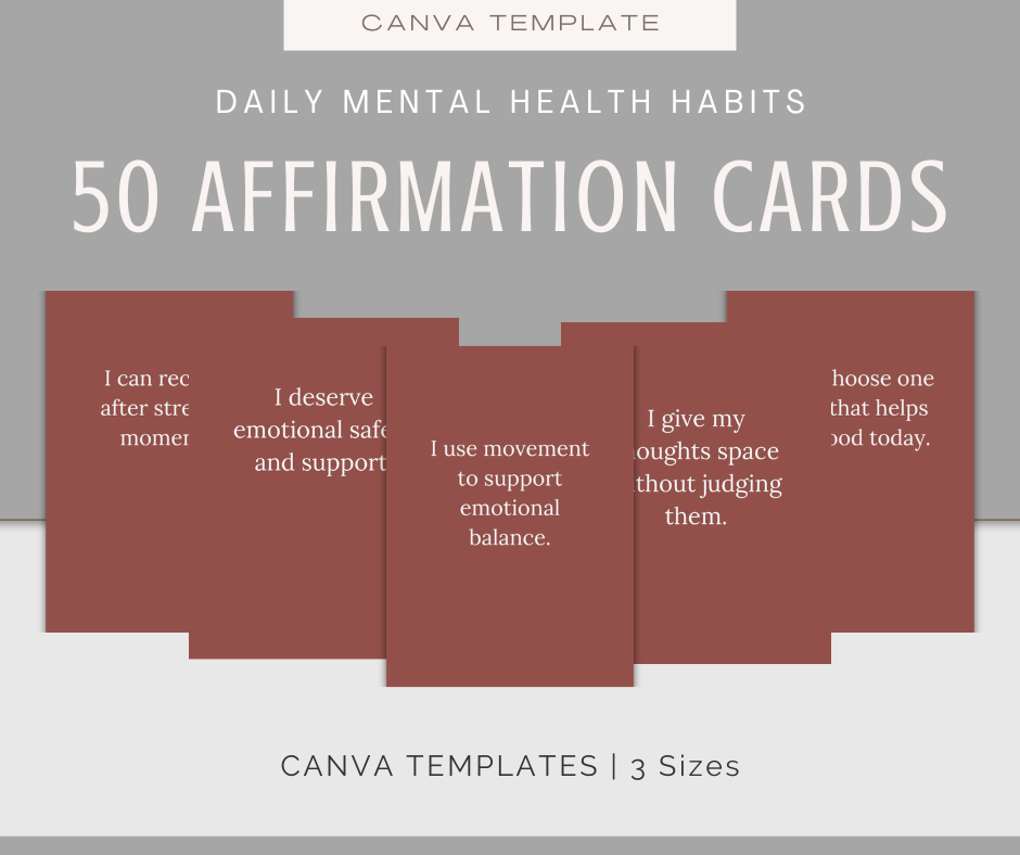 Daily Mental Health Habits | Content & Journal Bundle