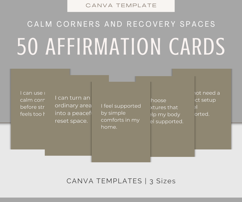 Calm Corners and Recovery Spaces | Content & Journal Bundle