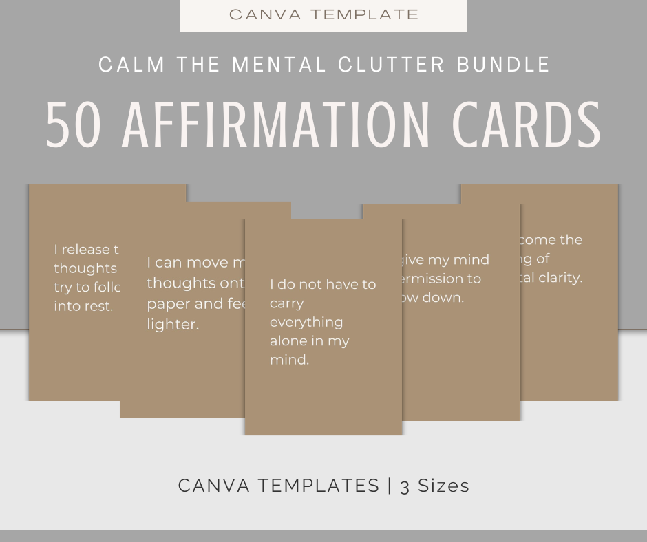 Calm the Mental Clutter | Content & Journal Bundle