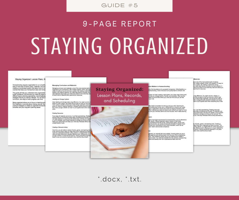 Homeschooling 101 | Content Bundle