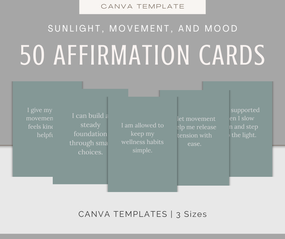 Sunlight, Movement, and Mood | Content & Journal Bundle
