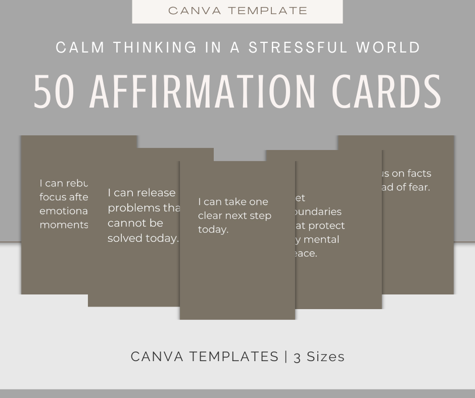 Calm Thinking in a Stressful World | Content & Journal Bundle