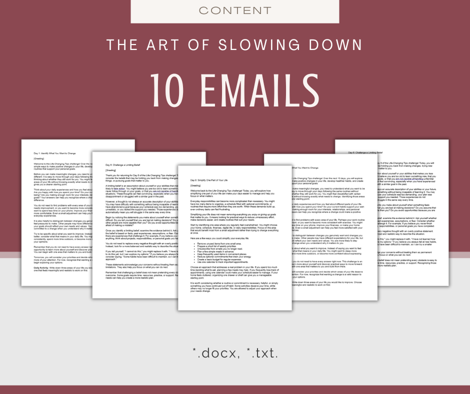 The Art of Slowing Down | MEGA Content and Templates Bundle