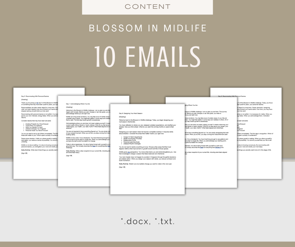 Blossom in Midlife | MEGA Content and Templates Bundle