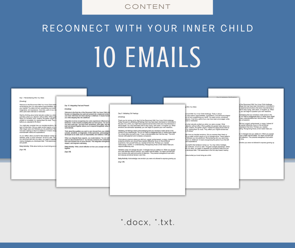 Reconnect With Your Inner Child | MEGA Content and Templates Bundle