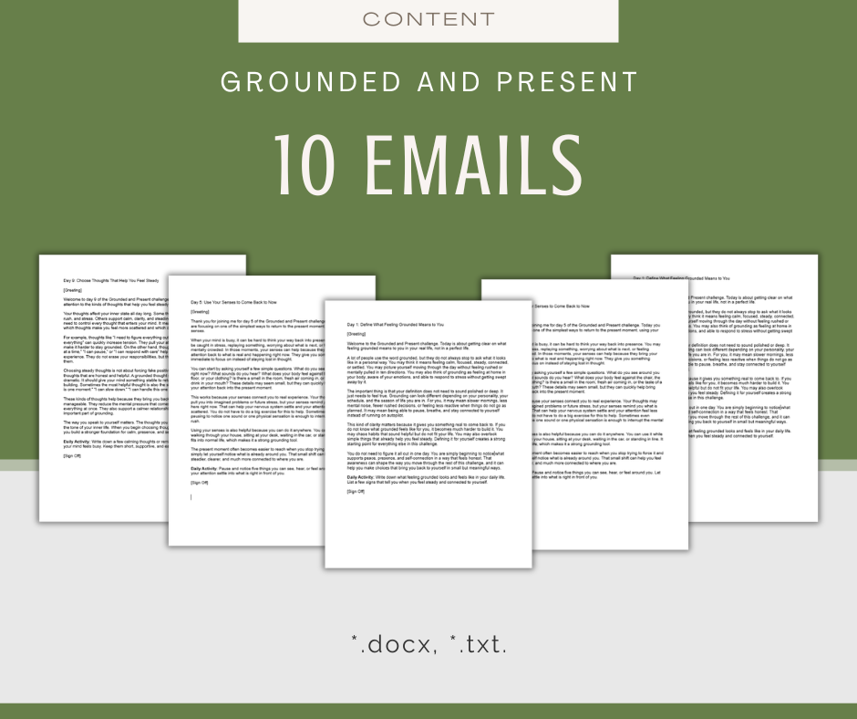 Grounded and Present | MEGA Content and Templates Bundle