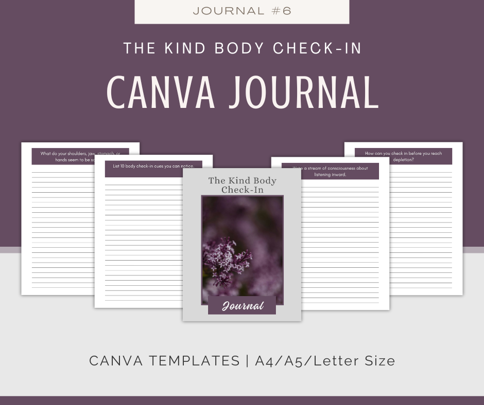 Body Respect and Gentle Wellness Journal Collection | 10 Journals