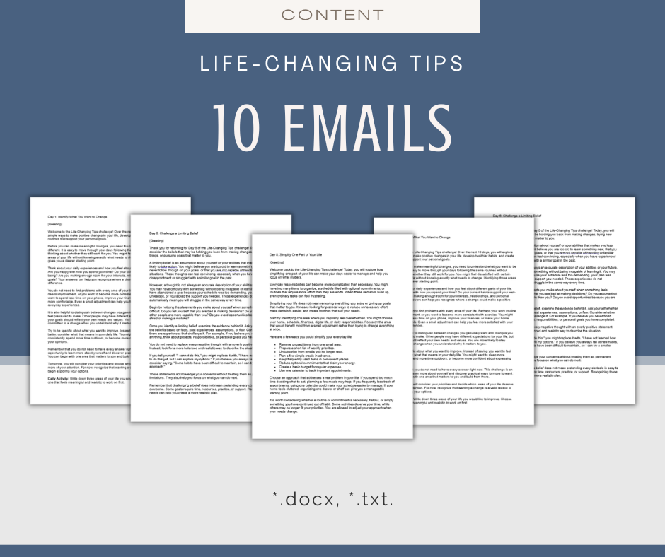 Life-Changing Tips | MEGA Content and Templates Bundle