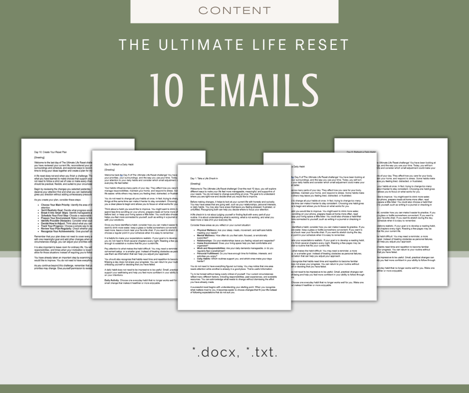 The Ultimate Life Reset | MEGA Content and Templates Bundle