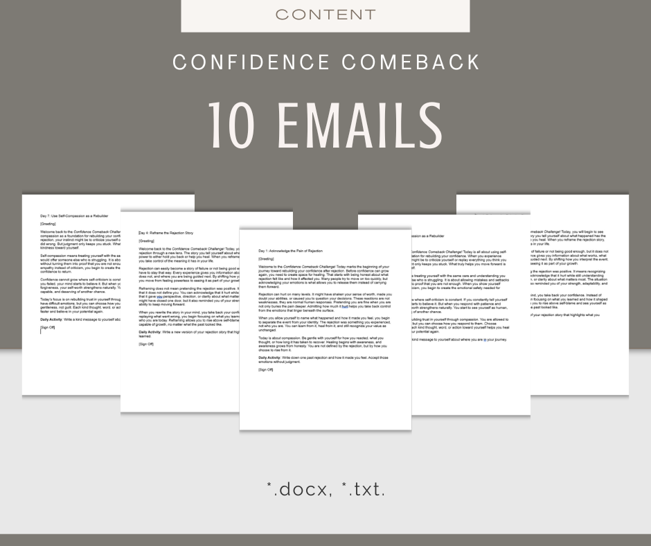 Confidence Comeback | MEGA Content and Templates Bundle