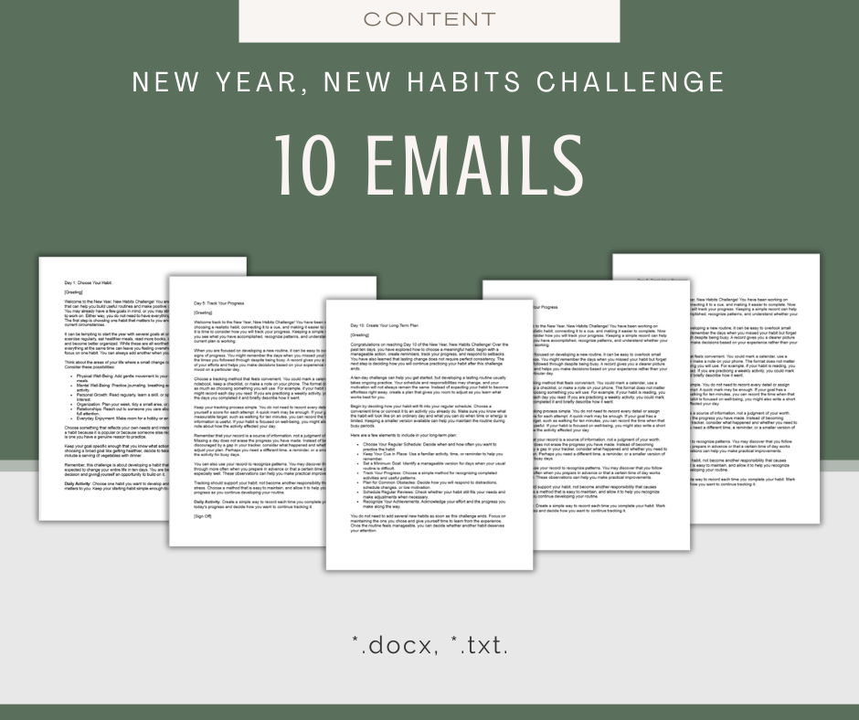 New Year, New Habits | MEGA Content and Templates Bundle