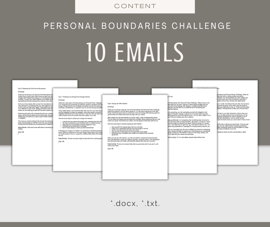 Boundaries and Personal Power | MEGA Content and Templates Bundle