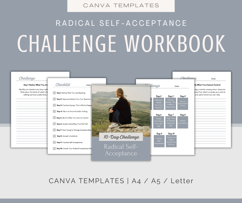 Radical Self-Acceptance | MEGA Content and Templates Bundle