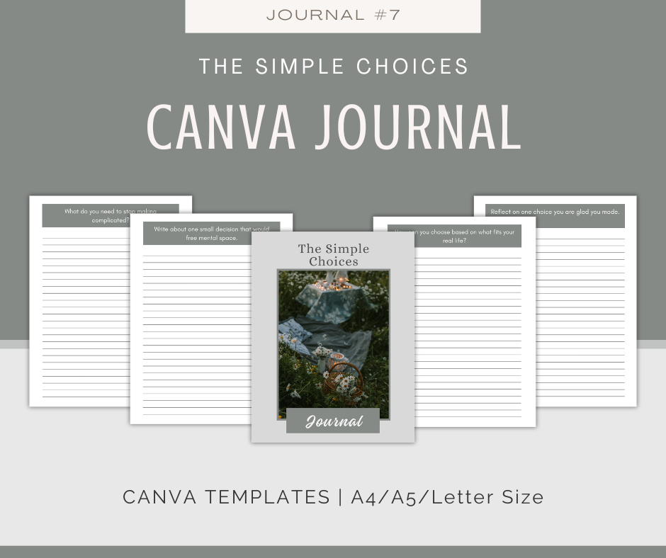 Simple Living for a Clearer Mind Journal Collection | 10 Journals