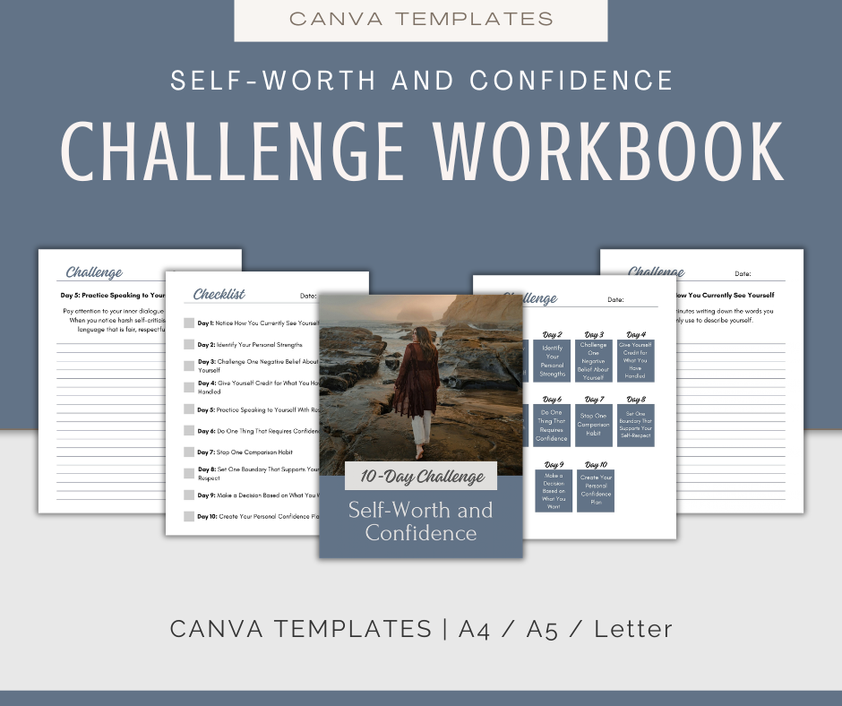 Self-Worth and Confidence | MEGA Content and Templates Bundle