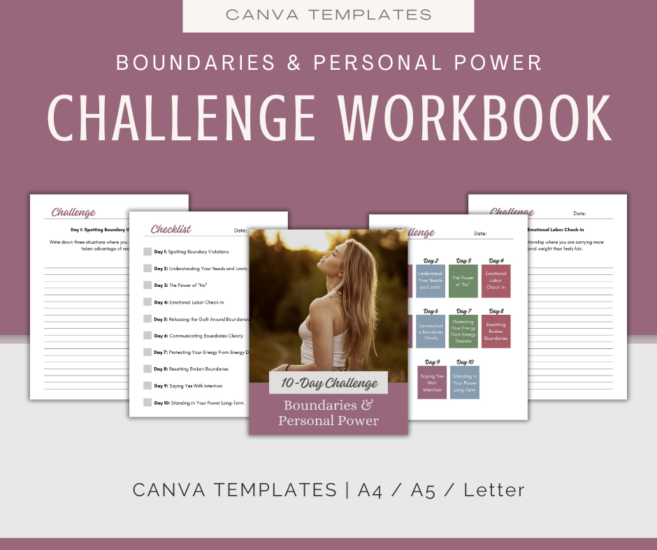 Boundaries and Personal Power | MEGA Content and Templates Bundle