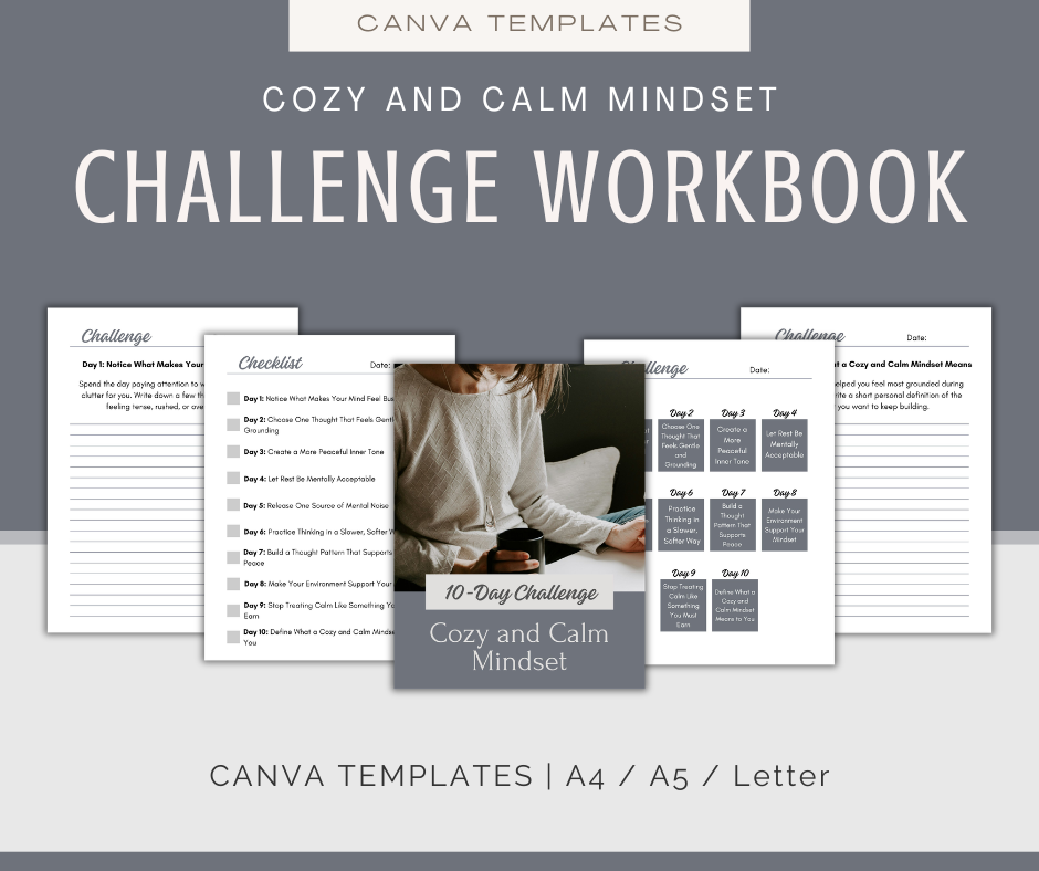 Cozy and Calm Mindset | MEGA Content and Templates Bundle