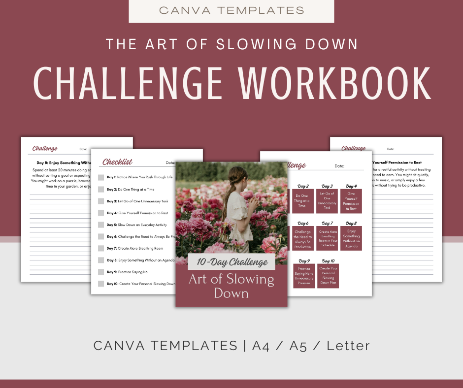 The Art of Slowing Down | MEGA Content and Templates Bundle