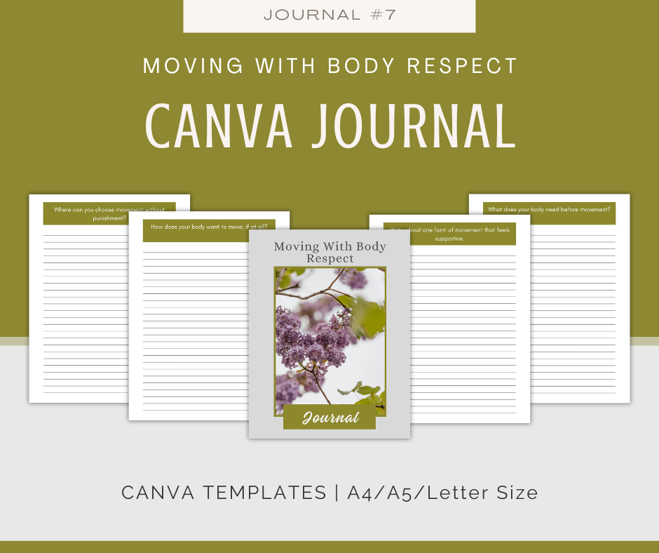 Body Respect and Gentle Wellness Journal Collection | 10 Journals