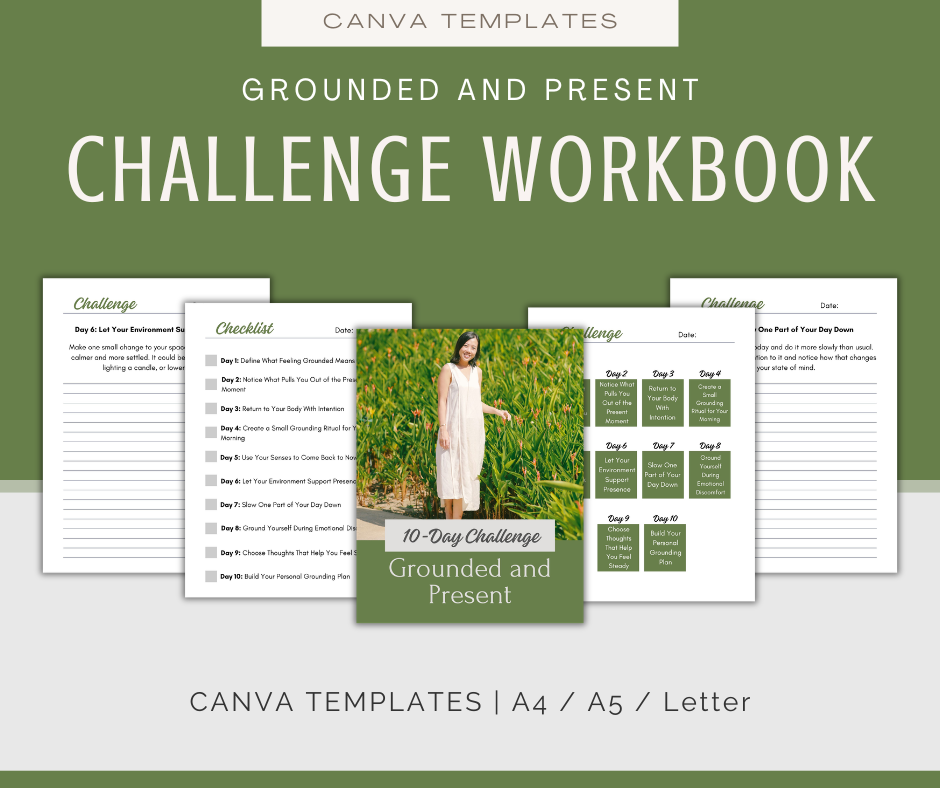 Grounded and Present | MEGA Content and Templates Bundle
