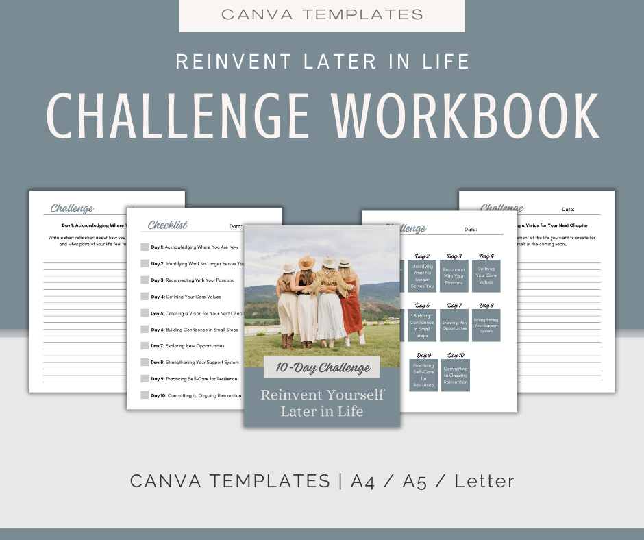 Reinvent Yourself Later in Life | MEGA Content and Templates Bundle