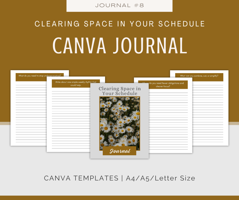 Simple Living for a Clearer Mind Journal Collection | 10 Journals
