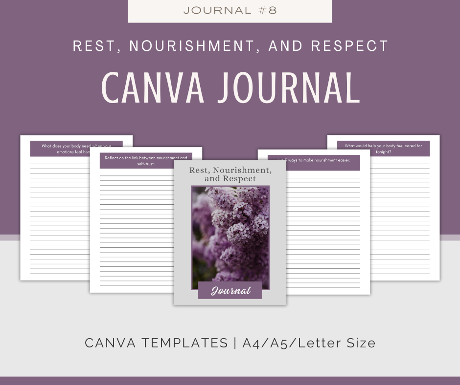 Body Respect and Gentle Wellness Journal Collection | 10 Journals