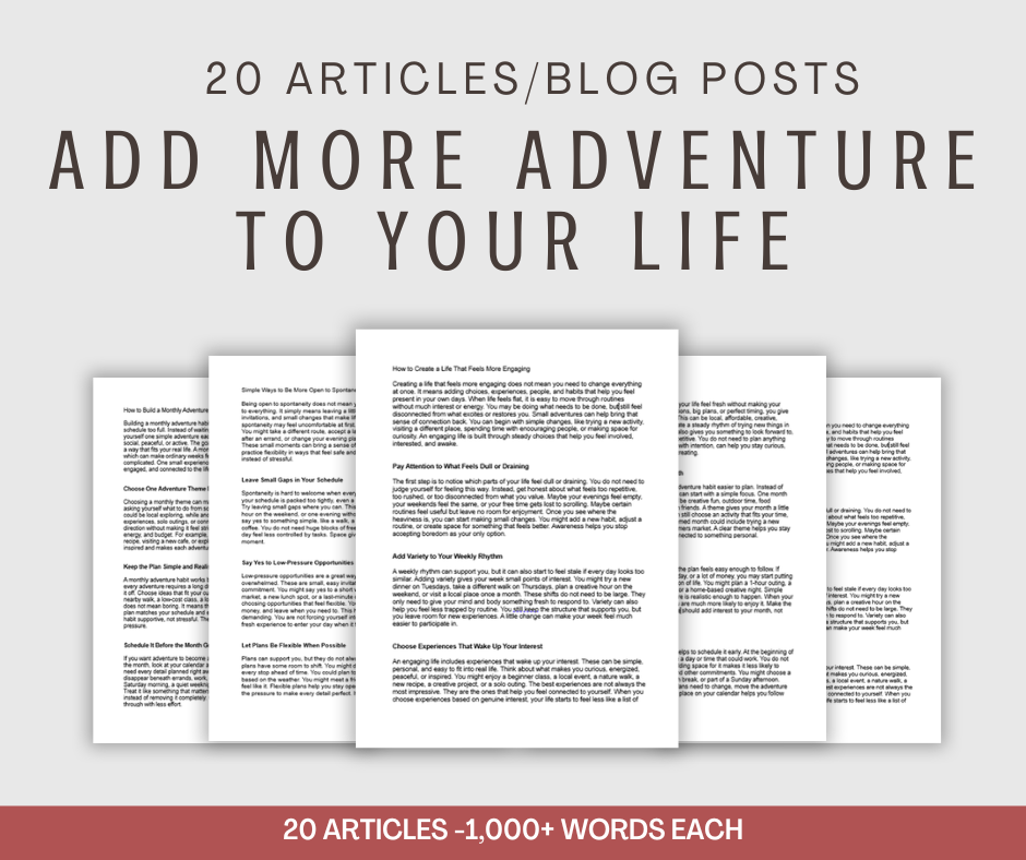 20 'Add More Adventure to Your Life' Articles