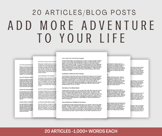 20 'Add More Adventure to Your Life' Articles