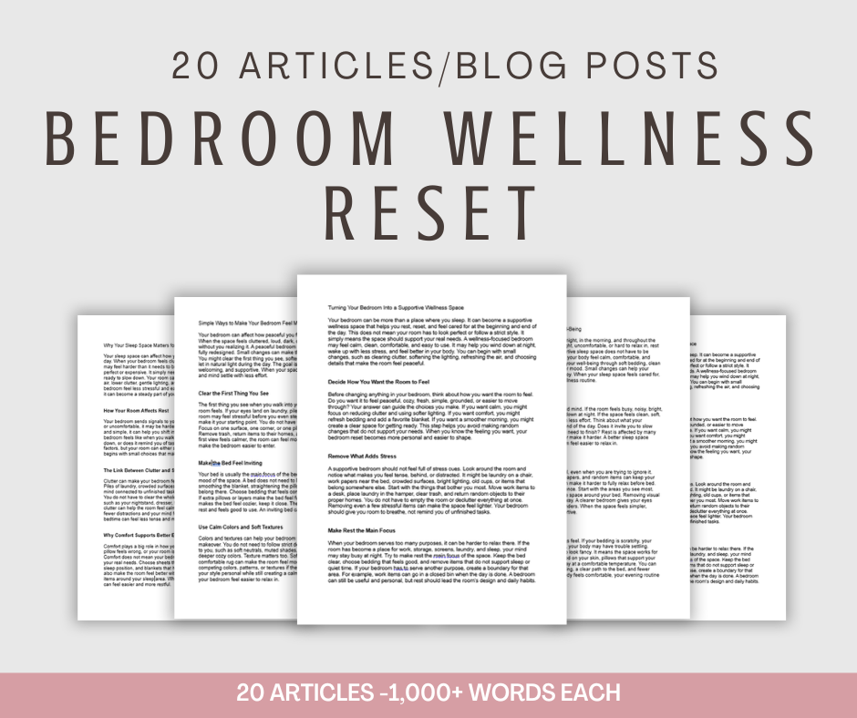 20 'Bedroom Wellness Reset' Articles