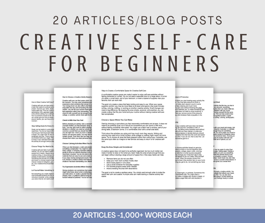 20 'Creative Self-Care for Beginners' Articles