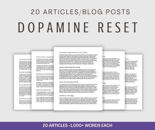 20 'Dopamine Reset' Articles