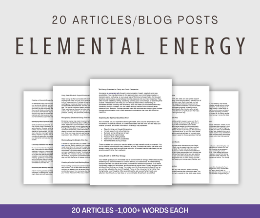 20 'Elemental Energy' Articles