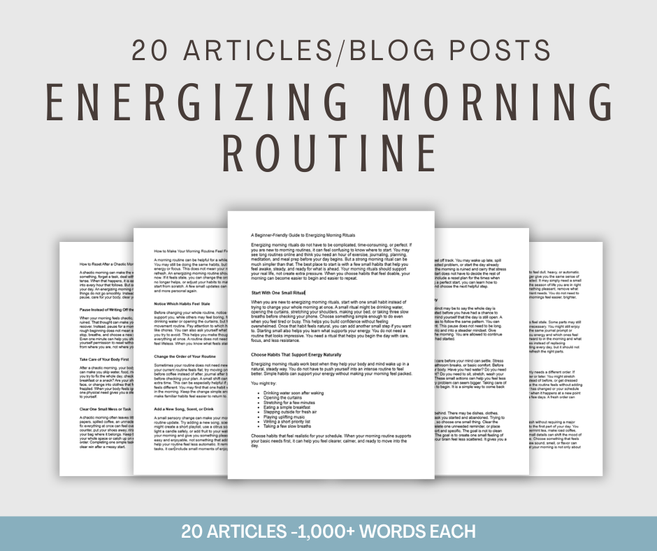 20 'Energizing Morning Routine' Articles – Happy Healthy Content