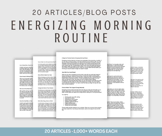 20 'Energizing Morning Routine' Articles