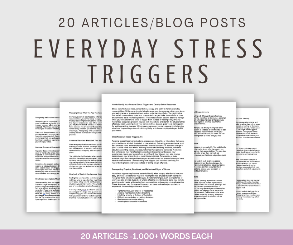 20 'Everyday Stress Triggers' Articles