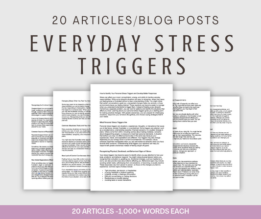 20 'Everyday Stress Triggers' Articles