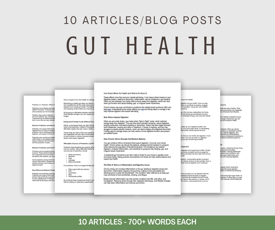 Gut Health | 10 Articles/Blog Posts