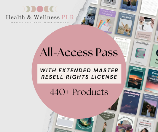 Health and Wellness PLR | All-Access Pass With MRR