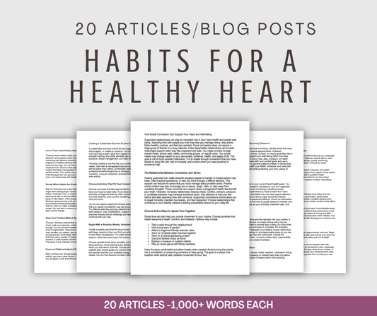 20 'Habits For a Healthy Heart' Articles