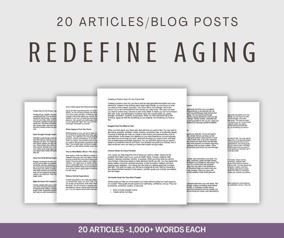 20 'Redefine Aging' Articles
